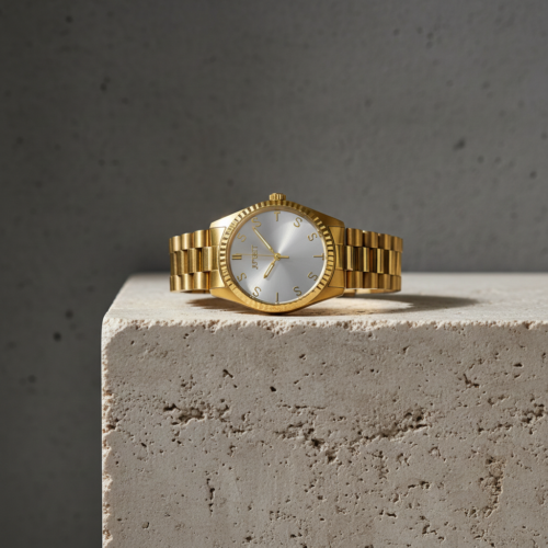 JETSET Sight All Gold Silver Dial